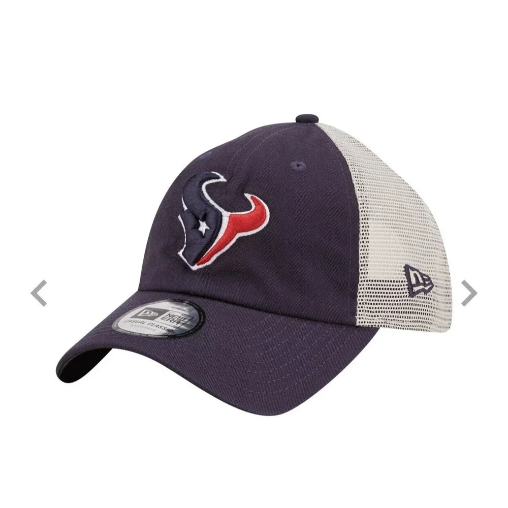 New Era Men's NFL Houston Texans Flag 9Twenty Navy Trucker Hat